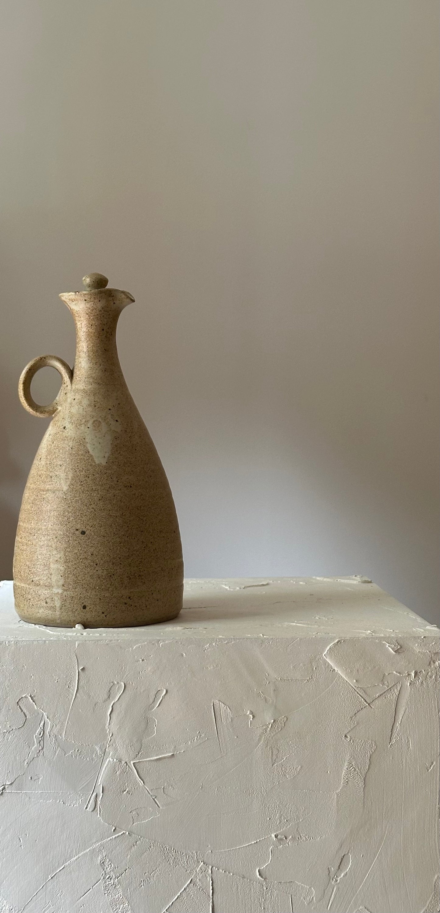 Vintage Stoneware Cruet Bottle