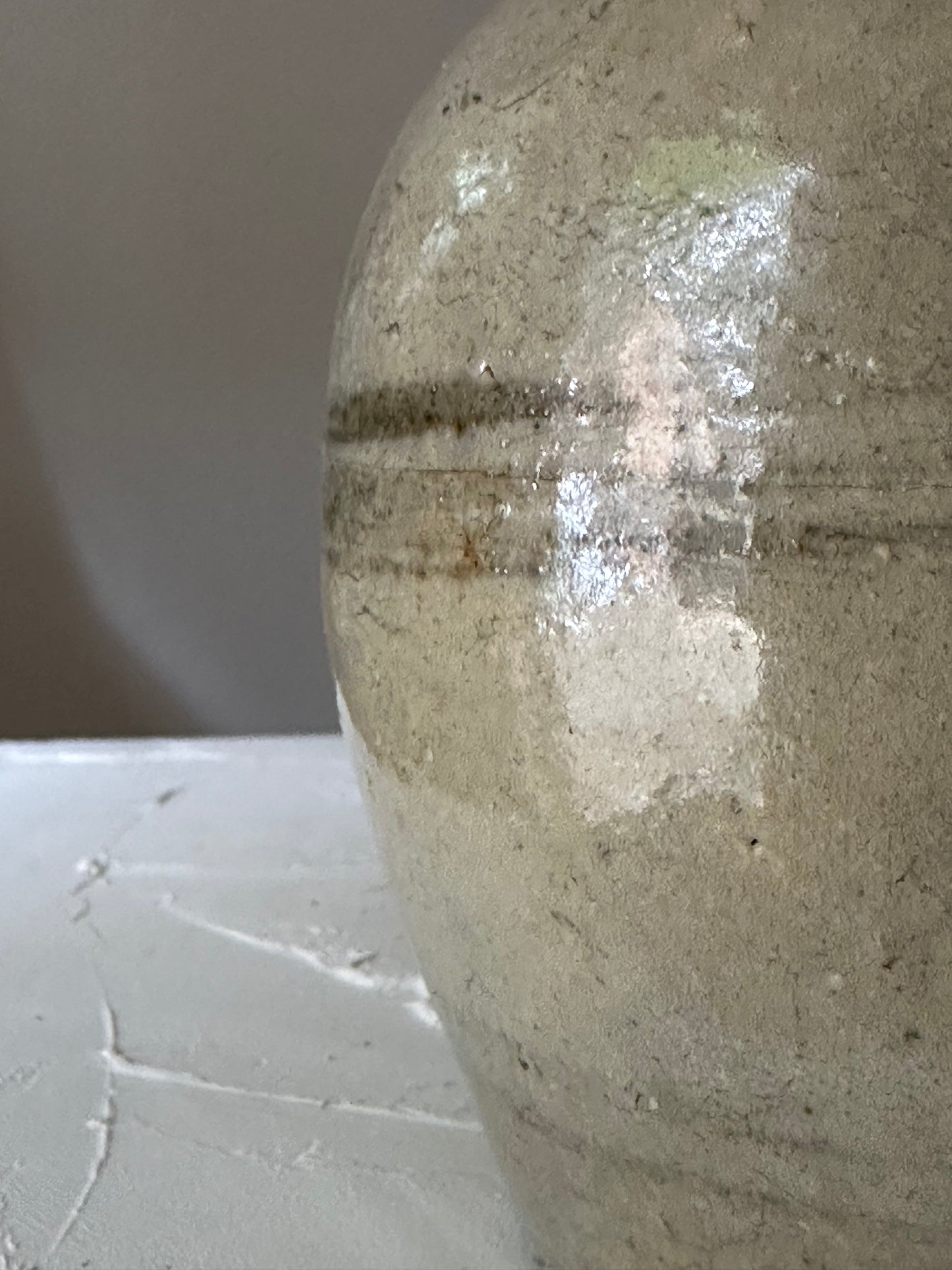 Rustic Stoneware Ginger Jar