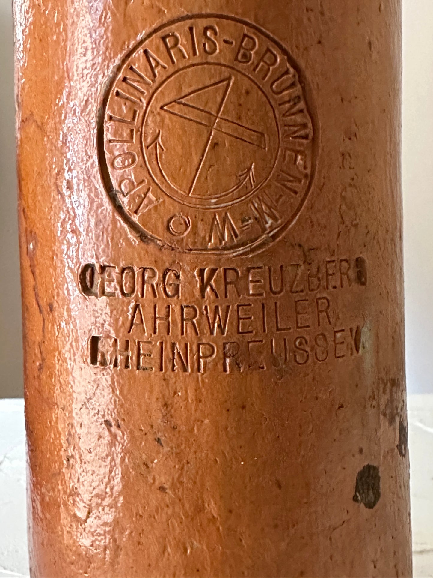 German Stoneware Spirit Bottle