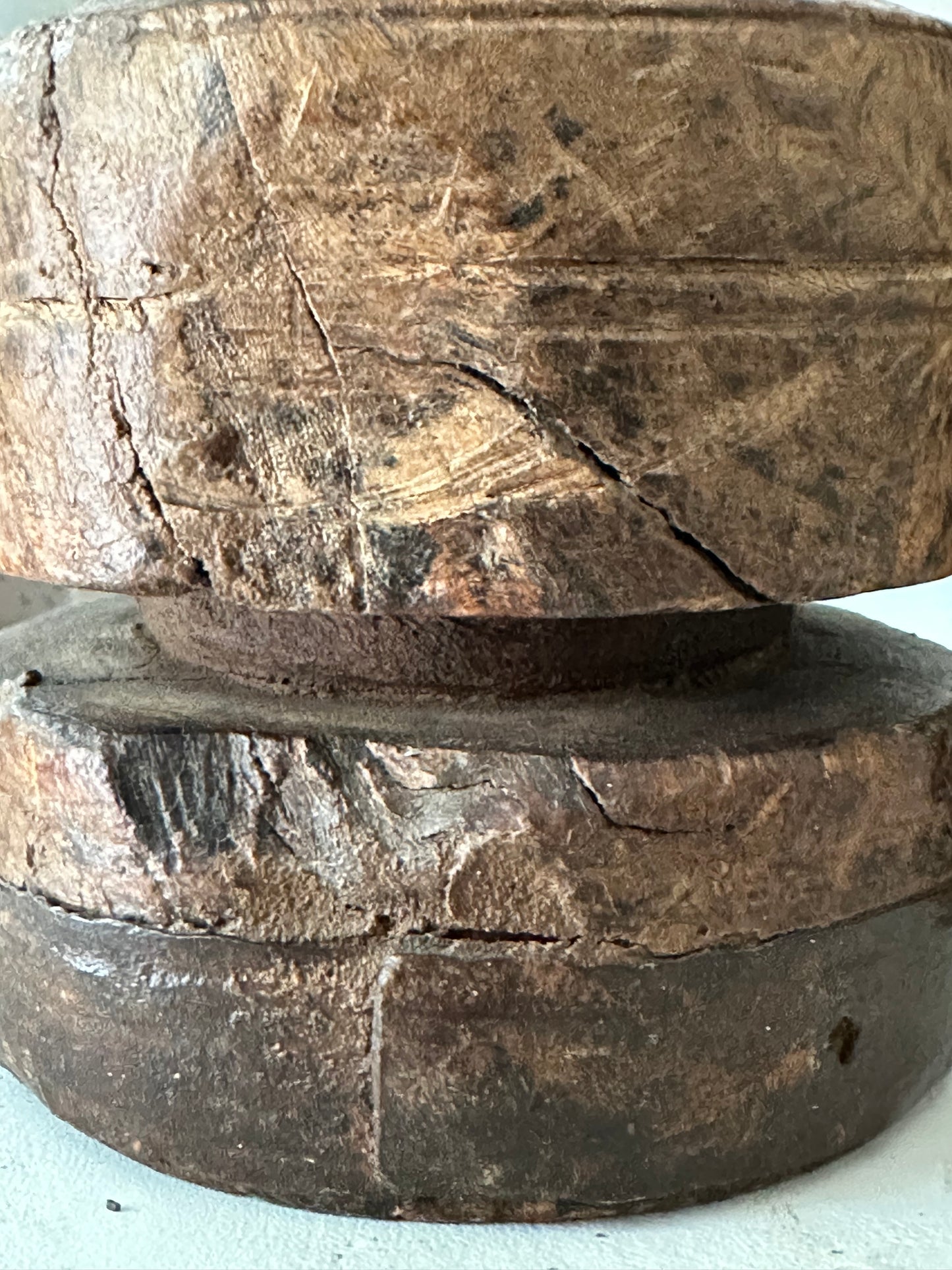 Reclaimed Indian Wooden Candle Holders