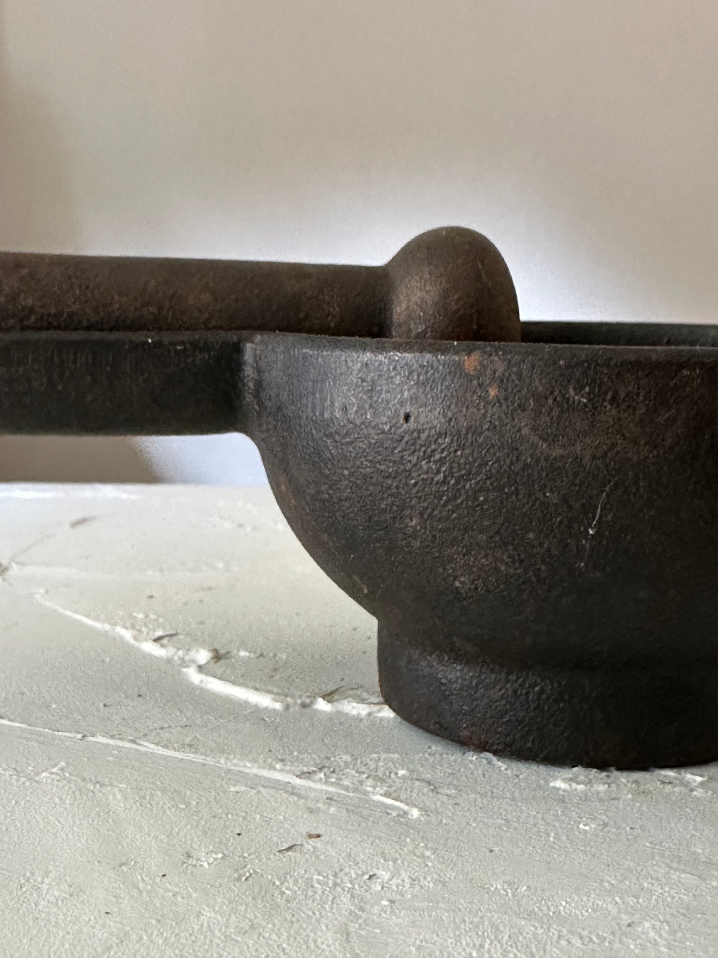 Vintage Solid Iron Mortars