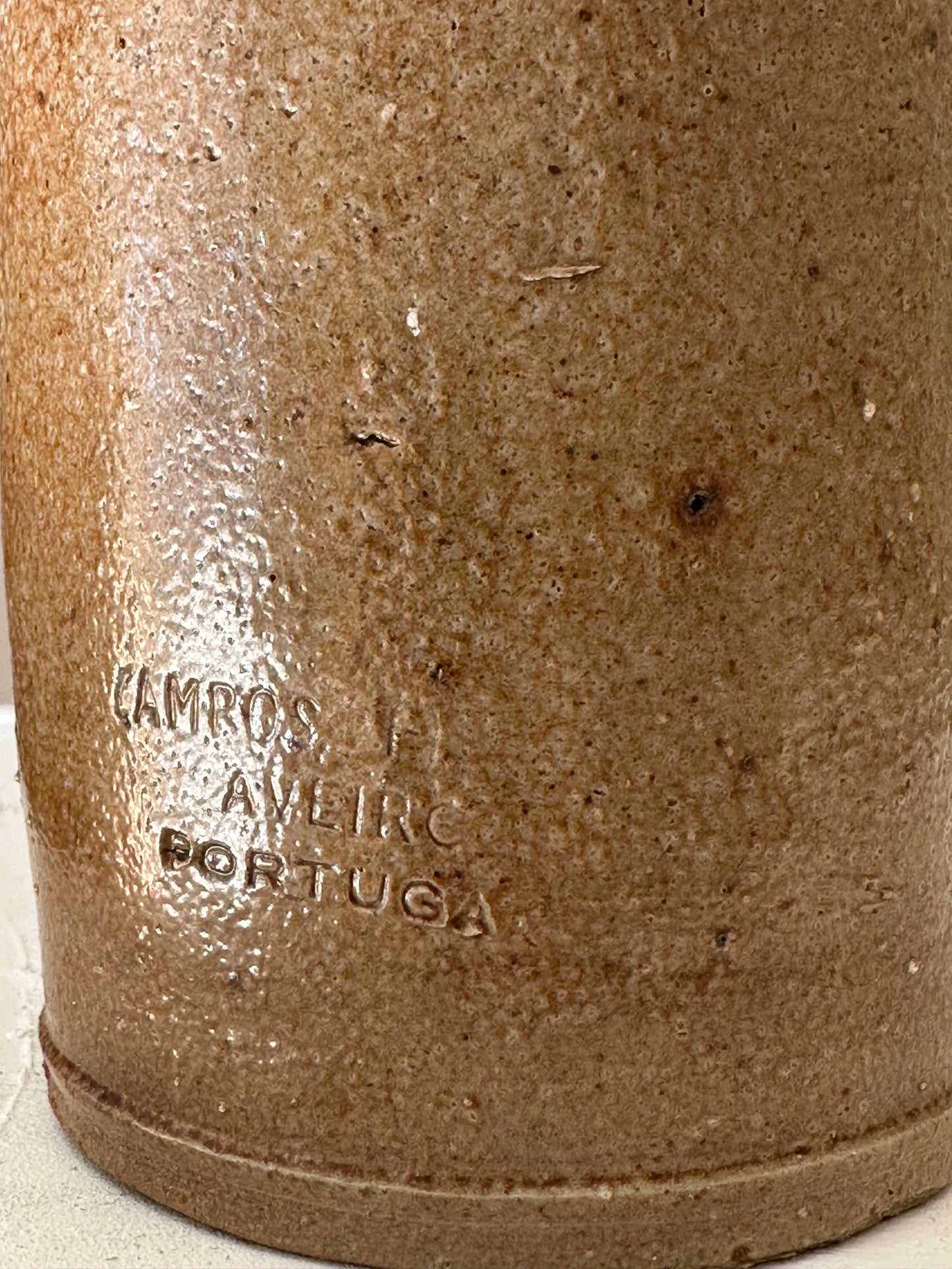 Portuguese Stoneware Olive Oil Vessel