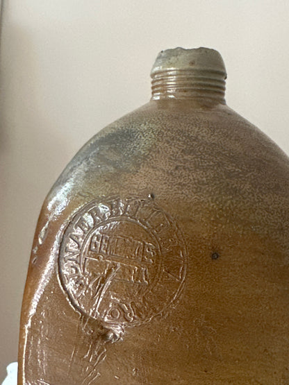 French Timeworn Stoneware Bottle