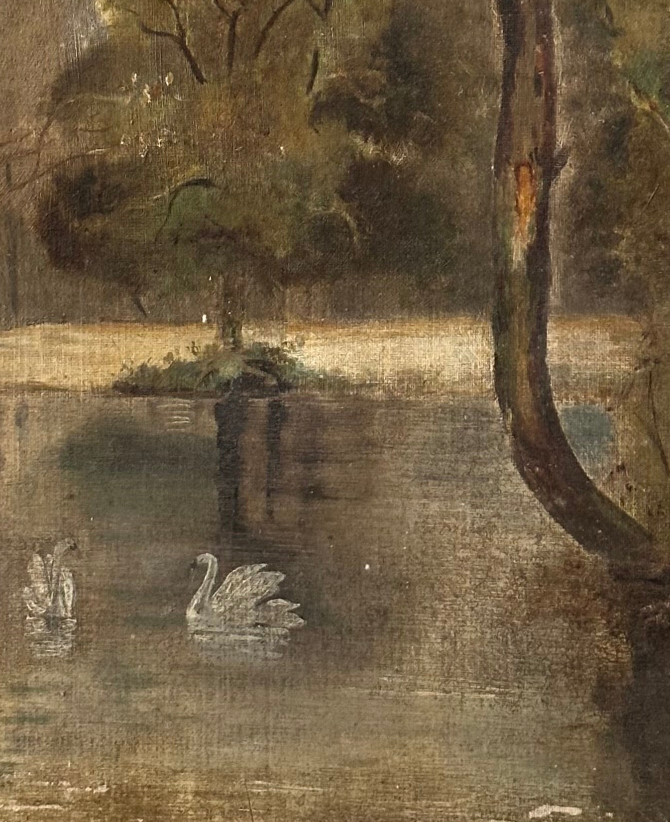 “Still Water” Vintage Oil Painting on Canvas