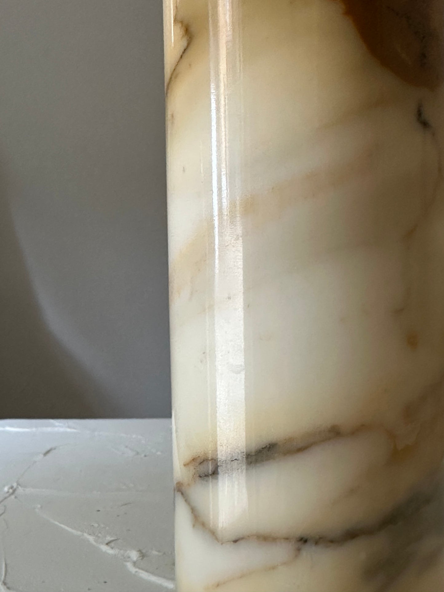 Vintage Veined Onyx Vase
