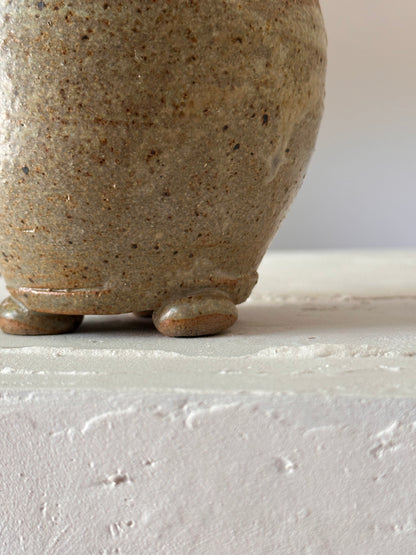 Footed Studio Pottery Vessel