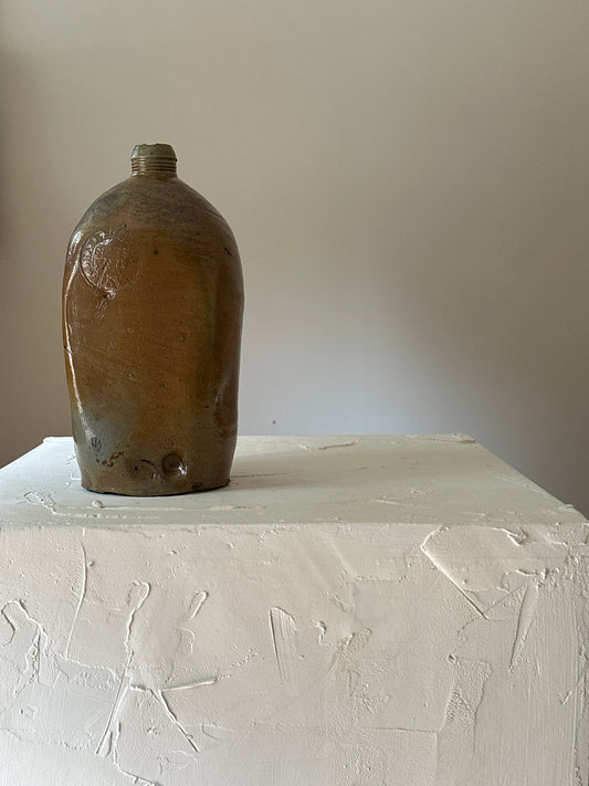 French Timeworn Stoneware Bottle