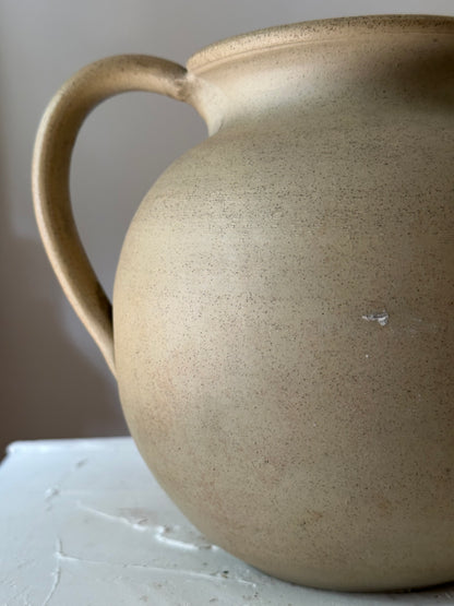 Rounded Stoneware Pitcher