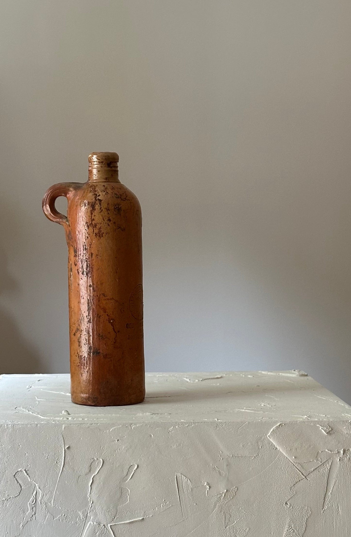 German Stoneware Spirit Bottle