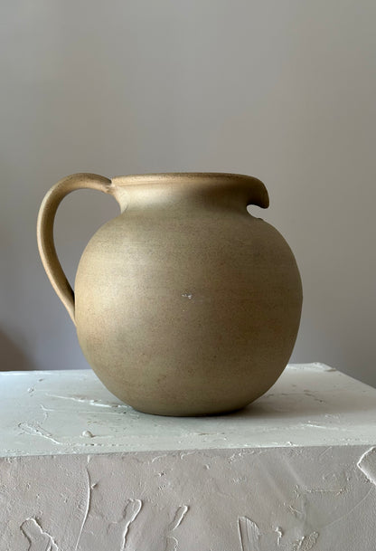 Rounded Stoneware Pitcher