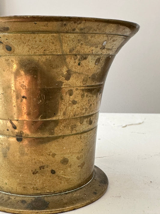 Heavy Brass Apothecary Mortar